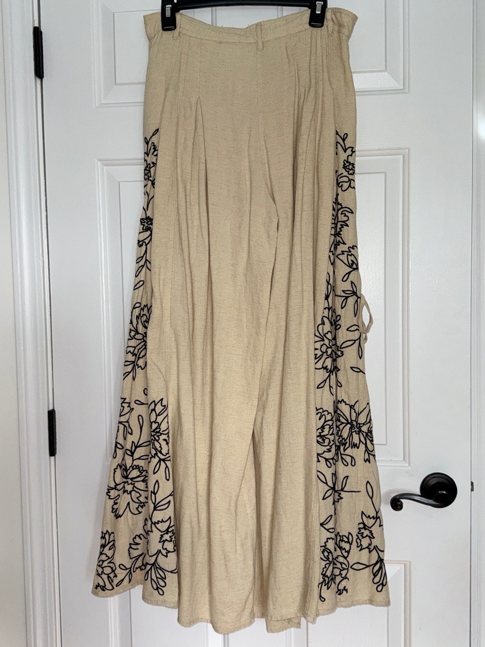 Free People What You Know Embroidered Wide-Leg Pants Sz: L - Picture 5 of 13
